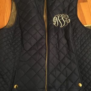 Monogrammed vests!